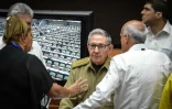 L'ancien président cubain Raul Castro (c) à l'Assemblée nationale, le 21 juillet 2018 à La Havane