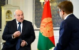 Le président du Bélarus Alexandre Loukachenko lors d'une interview exclusive données à l'AFP à Minsk le 21 juillet 2022
