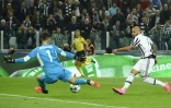Simone Zaza marque le 2e but de la Juventus face au Séville FC, le 30 septembre 2015 à Turin