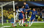 La joie des joueurs de Chelsea vainqueurs de la Supercoupe d'Europe aux tirs au but contre Villarreal, le 11 août 2021 à Belfast 