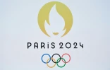 Le logo des Jeux olympiques de Paris 2024, lors de sa présentation officielle, le 21 octobre 2019 à Paris