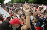 Mardi 15 février 2005
Des milliers de lycéens ont manifesté devant les grilles du rectorat