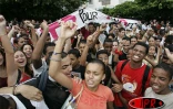 Mardi 15 février 2005
Des milliers de lycéens ont manifesté devant les grilles du rectorat