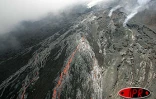 Mercredi 23 février 2005


Le piton de la Fournaise en éruption