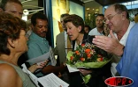 Jeudi 22 janvier 2004
Brigitte Girardin, ministre de l'outre-mer et Pierre André Wiltzer, ministre délégué à la coopération régionale en visite à La Réunion