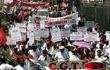 Jeudi 10 mars 2005 - 
Manifestation des syndicats du public et du privé contre la politique du gouvernement