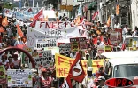 Jeudi 10 mars 2005 - 
Manifestation des syndicats du public et du privé contre la politique du gouvernement