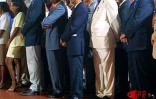 Lors de la visite officielle du président de la République, Jacques Chirac, à La Réunion le jeudi 17, le vendredi 18 et le samedi 19 mai 2001