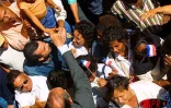 Lors de la visite officielle du président de la République, Jacques Chirac, à La Réunion le jeudi 17, le vendredi 18 et le samedi 19 mai 2001