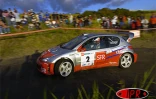 Samedi 3 septembre  2005-

Pascal Ardouin, sur sa 206 WRC, confirme sa domination (Photo J.P.)