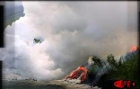 14 janvier 2002, la lave traverse la route nationale 2 reliant Sainte-Rose (Est) à Saint-Philipe (Sud) et se jete dans la mer