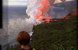 15 janvier 2002. L'union de l'eau et du feu au lever du soleil