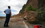 Samedi 25 mars 2006 -

Les travaux de purge de la falaise ont commencé sur la route du littoral