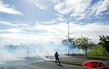 Lundi 2 juin 2003 -
Les grévistes de l'Éducation nationale ont passé la journée à jouer au chat et à la souris avec les forces de l'ordre