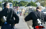 Lundi 2 juin 2003 -
Les grévistes de l'Éducation nationale ont passé la journée à jouer au chat et à la souris avec les forces de l'ordre