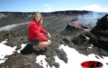 Mercredi 11 Octobre 2006 

Avant son tour du monde à la voile en solitaire et à contre-courants Maud de Fontenoy a assisté au spectacle du mariage du feu et de la neige