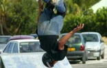 Compétition de roller, skate et BMX à l'Étang Salé le 30 juin 2002
