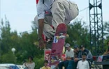 Compétition de roller, skate et BMX à l'Étang Salé le 30 juin 2002
