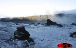 Mardi 10 octobre 2006 -
Phénomène exceptionnel, il a neigé sur la région du volcan
