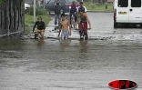 Vendredi 4 mars 2005
L'entrée Sud de Boucan Canot (Ouest) a été inondée