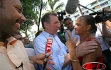 Vendredi 23 mars 2007 -

François Bayrou (UDF) en campagne pour l'élection présidentielle