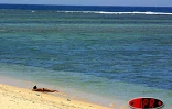 Image de plage réunionnaise en plein hiver austral