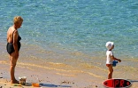 Image de plage réunionnaise en plein hiver austral