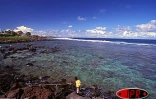 Image de plage réunionnaise en plein hiver austral