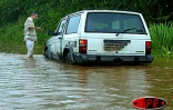 Amenées par la tempête tropciale Gerry, des pluies diluviennes se sont abattues sur l'Est et le Nord le mardi 11 février 2003. Elle ont, hélas, coûté la vie à un homme et provoqué plusieurs inondations à Sainte-Marie