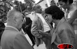 Paul Vergès, Paul Vergès, président communiste de la Région Réunion, Gélita Hoarau, sénatrice communiste. À l'arrière-plan, Bertho Audifax, député-maire UMP de Saint-Benoît et Huguette Bello, député communiste de la 2ème circonscription