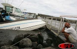 Dimanche 26 décembre 2004 -

Les lames de fond ont coulé ou endommagé des bateaux dans le port de Sainte-Marie