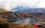 Lundi 6 septembre 2004
L'éruption a repris au piton de la Fournaise
