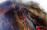 Lundi 6 septembre 2004
L'éruption a repris au piton de la Fournaise