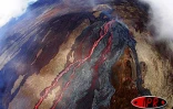 Lundi 6 septembre 2004
L'éruption a repris au piton de la Fournaise