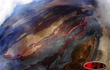 Lundi 6 septembre 2004
L'éruption a repris au piton de la Fournaise