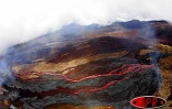 Lundi 6 septembre 2004
L'éruption a repris au piton de la Fournaise