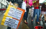 À l'appel de l'intersyndicale plus de 2 000 personnes ont manifesté le jeudi 3 avril 2003 à Saint-Denis contre le projet de réforme des retraites