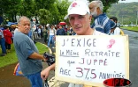 À l'appel de l'intersyndicale plus de 2 000 personnes ont manifesté le jeudi 3 avril 2003 à Saint-Denis contre le projet de réforme des retraites