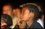 Lors du concert de Rita Marley et ses deux &quot;équipières&quot; des &quot;I-Threes&quot; le mercredi 18 juillet 2001 à Saint-Paul