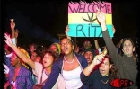 Lors du concert de Rita Marley et ses deux &quot;équipières&quot; des &quot;I-Threes&quot;  le mercredi 18 juillet 2001 à Saint-Paul