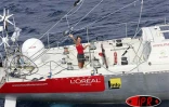 Mercredi 14 mars 2007 -

Tour du monde à contre-courants - À 9 heures, Maud Fontenoy était à 10 km de la côte Est de La Réunion.