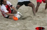 Dimanche 8 octobre 2006 -

Phase de jeu du tournoi de beach Soccer à Saint-Pierre remporté par l&quot;équipe de France entraînée par Éric Cantona