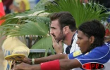 Dimanche 8 octobre 2006 -

Phase de jeu du tournoi de beach Soccer à Saint-Pierre remporté par l&quot;équipe de France entraînée par Éric Cantona