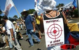 25 000 grévistes de l'Éducation nationale ont manifesté  à Saint-Pierre le mercredi 23 avril 2003. Ils protestent toujours contre &quot;le démantèlement du service public d'éducation&quot;