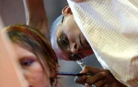 Le dimanche 21 juillet 2002 au Port (Ouest) lors Trophée 2002 de la coiffure organisé par le syndicat départemental des professionnels de la coiffure