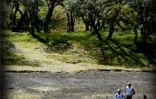 Les concurrents du Grand raid 2002 lors de leur passage au Piton Textor sur la route du volcan