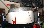 Visites des ateliers d'Air Mauritius à Plaisance -
Les avions sont démontées et toutes les pièces sont  vérifiées -
Photo J.-Y. K.