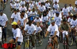 Le dimanche 17 décembre 2000 au matin, plus de 1 500 vélos ont investi - tout à fait pacifiquement -, les rues de la cité portoise dans le cadre de l'opération &quot;vélo 2000&quot;