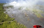 Mercredi 25 août 2004 - 

La lave du Piton de la Fournaise se jette dans la l'Océan indien