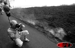 Mardi 1e mars 2005

La coulée de lave refroidie va du rempart à la mer